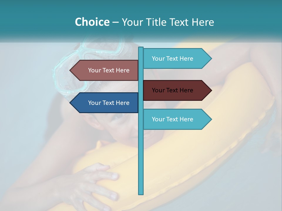 Playful Blue Childhood PowerPoint Template