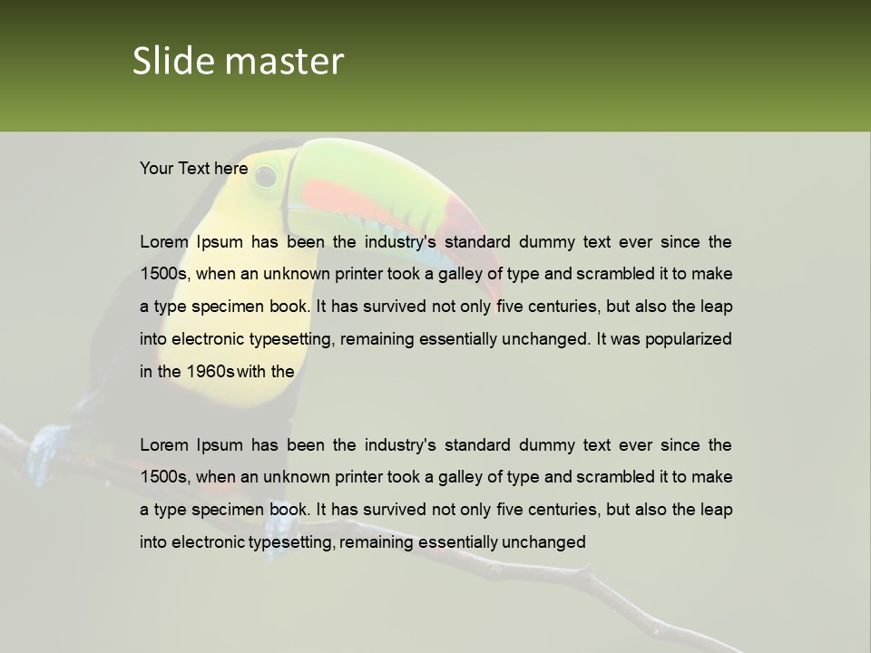 Green Nature Bill PowerPoint Template