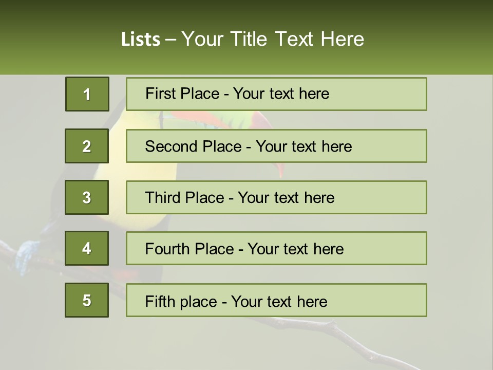 Green Nature Bill PowerPoint Template