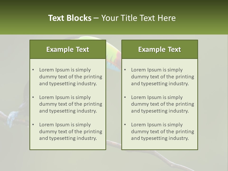 Green Nature Bill PowerPoint Template