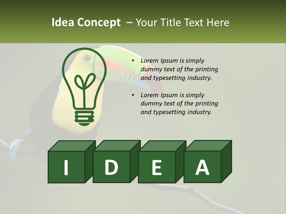 Green Nature Bill PowerPoint Template