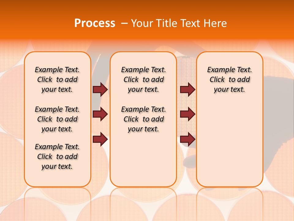 A Person's Hand Reaching For A Piece Of Orange Circles PowerPoint Template