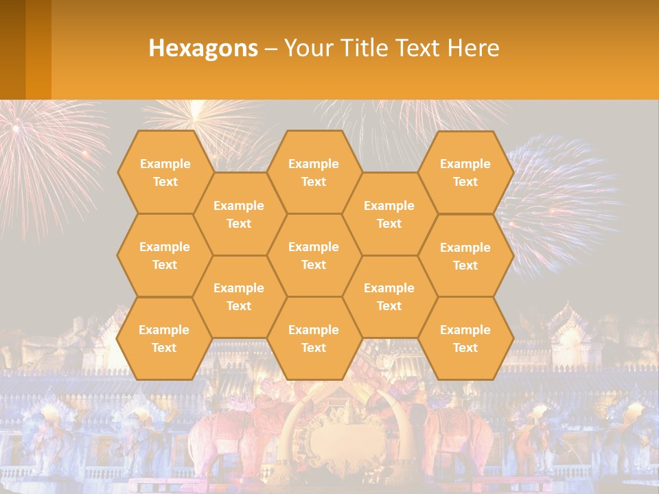 Firecracker Statue Laser PowerPoint Template