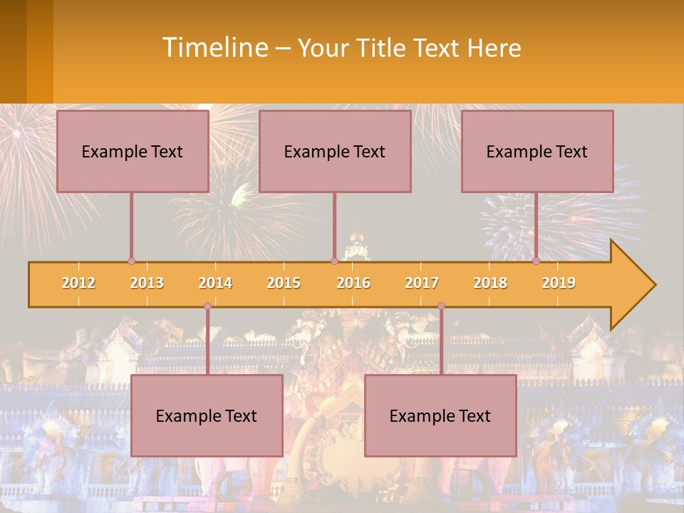 Firecracker Statue Laser PowerPoint Template