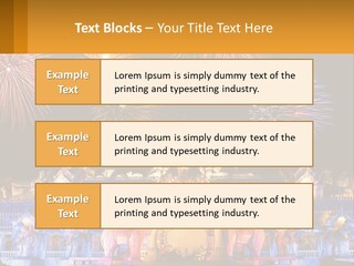 Firecracker Statue Laser PowerPoint Template