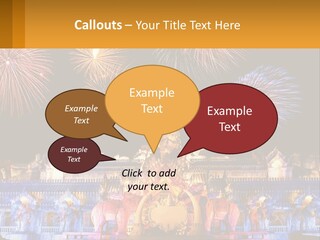 Firecracker Statue Laser PowerPoint Template