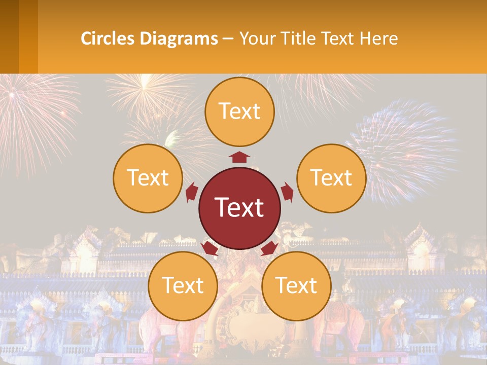 Firecracker Statue Laser PowerPoint Template