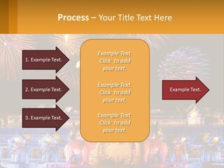 Firecracker Statue Laser PowerPoint Template