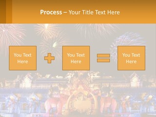 Firecracker Statue Laser PowerPoint Template