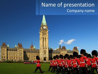 Power Tourist Canadian PowerPoint Template