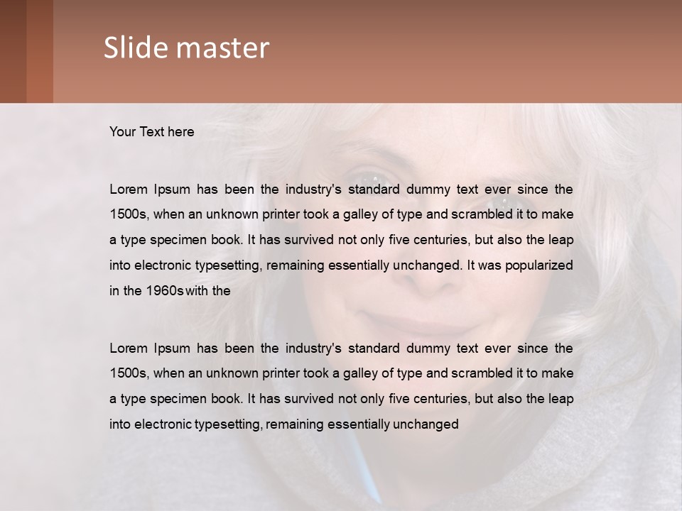 Middle Candid White PowerPoint Template