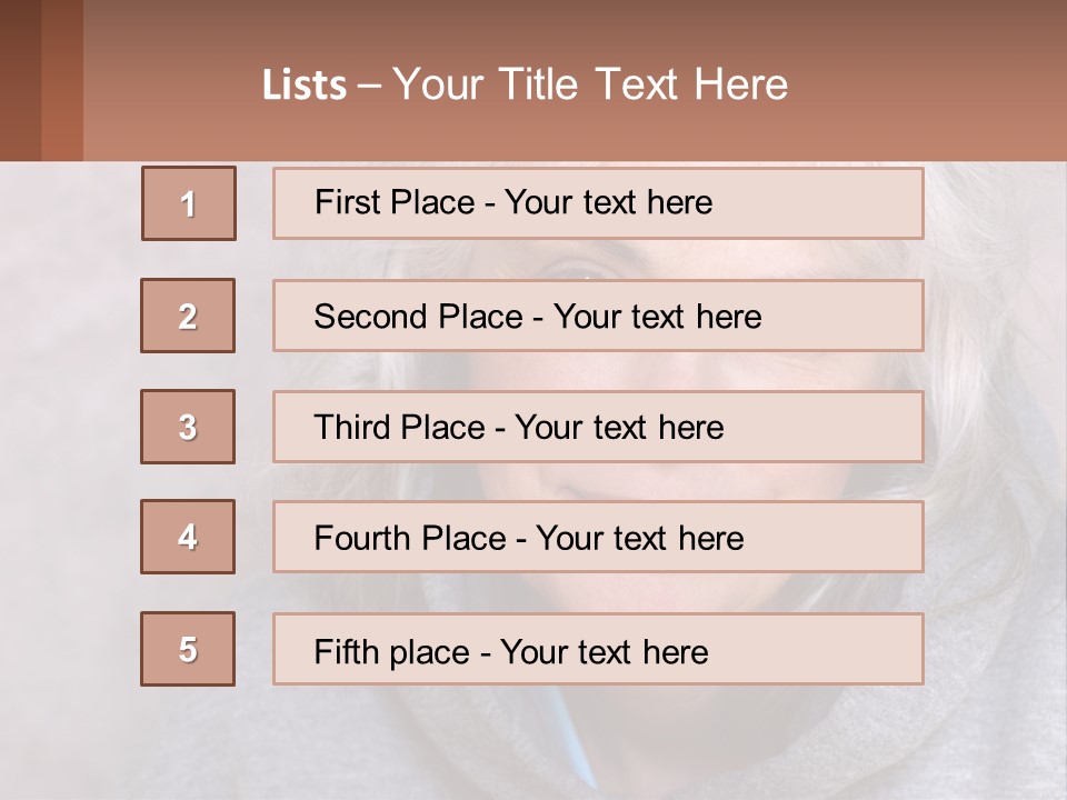 Middle Candid White PowerPoint Template