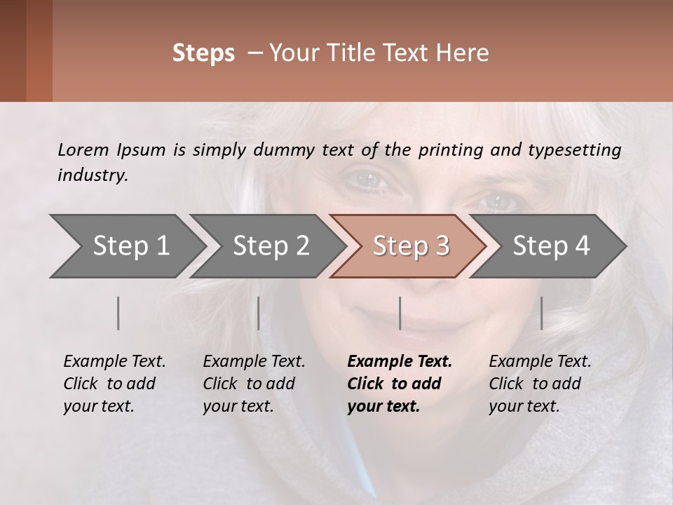 Middle Candid White PowerPoint Template