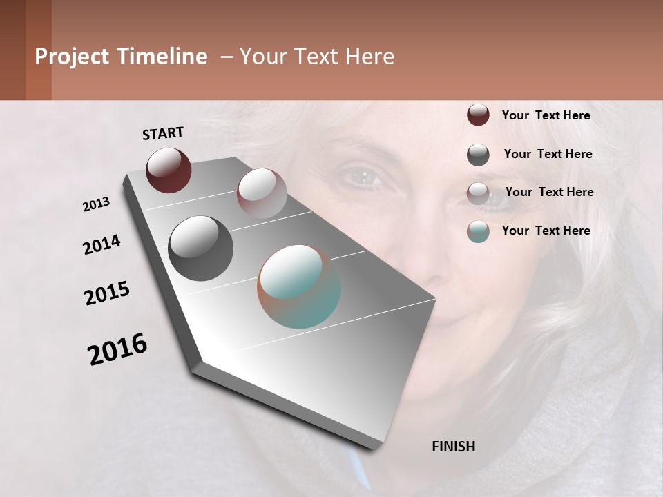 Middle Candid White PowerPoint Template