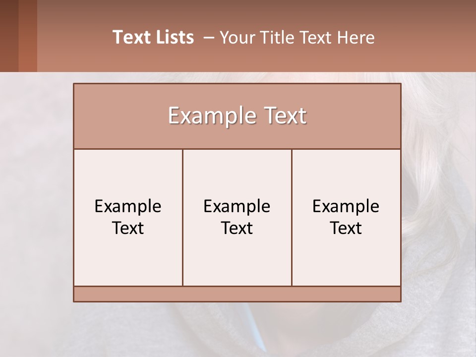 Middle Candid White PowerPoint Template