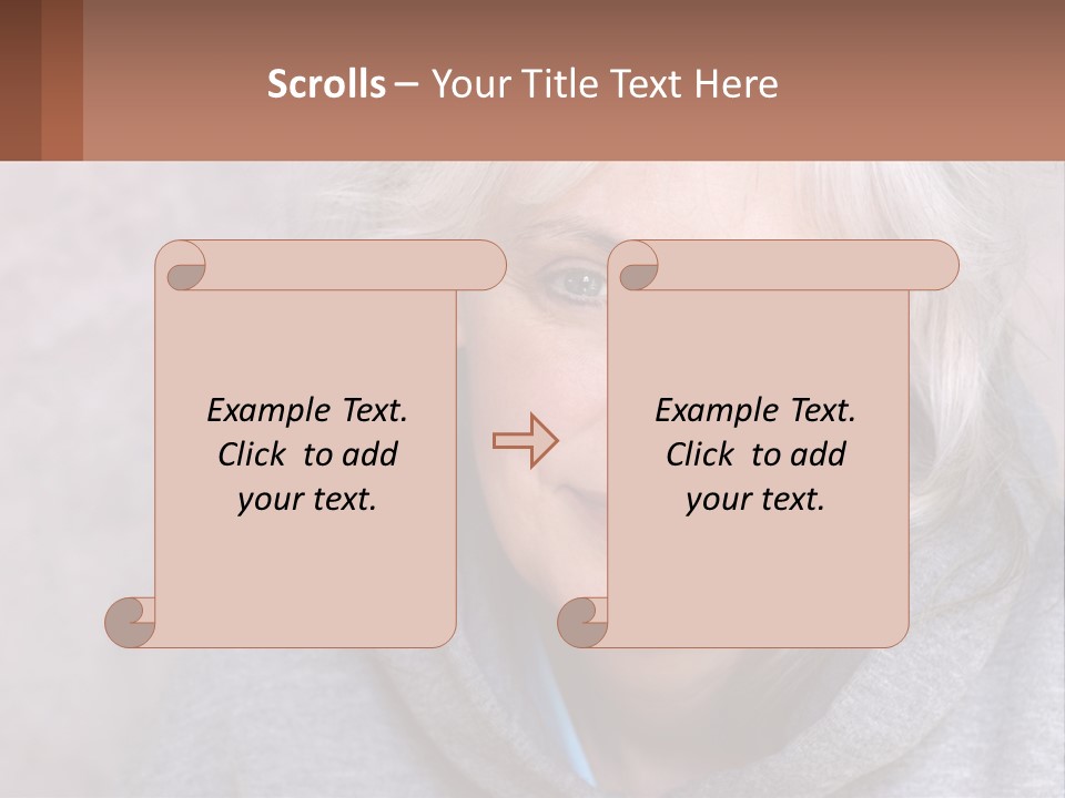Middle Candid White PowerPoint Template