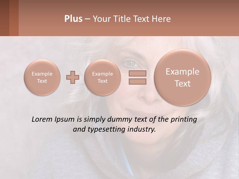 Middle Candid White PowerPoint Template