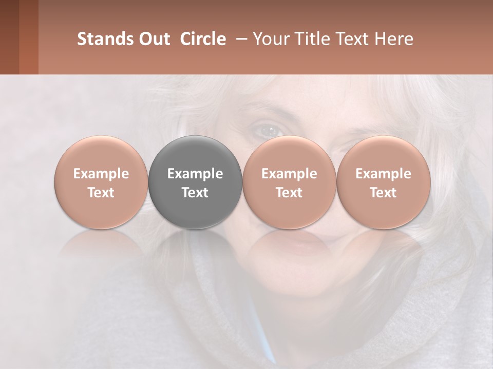 Middle Candid White PowerPoint Template