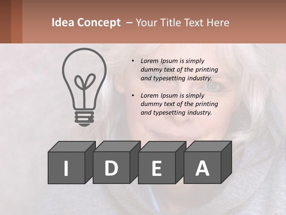 Middle Candid White PowerPoint Template