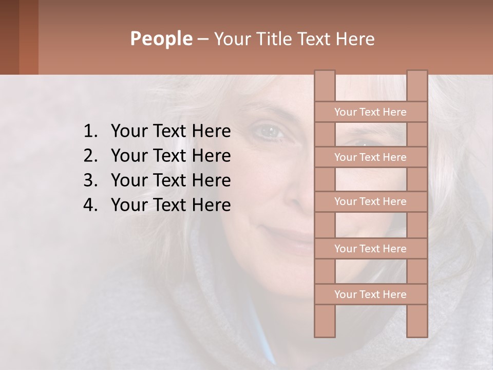 Middle Candid White PowerPoint Template