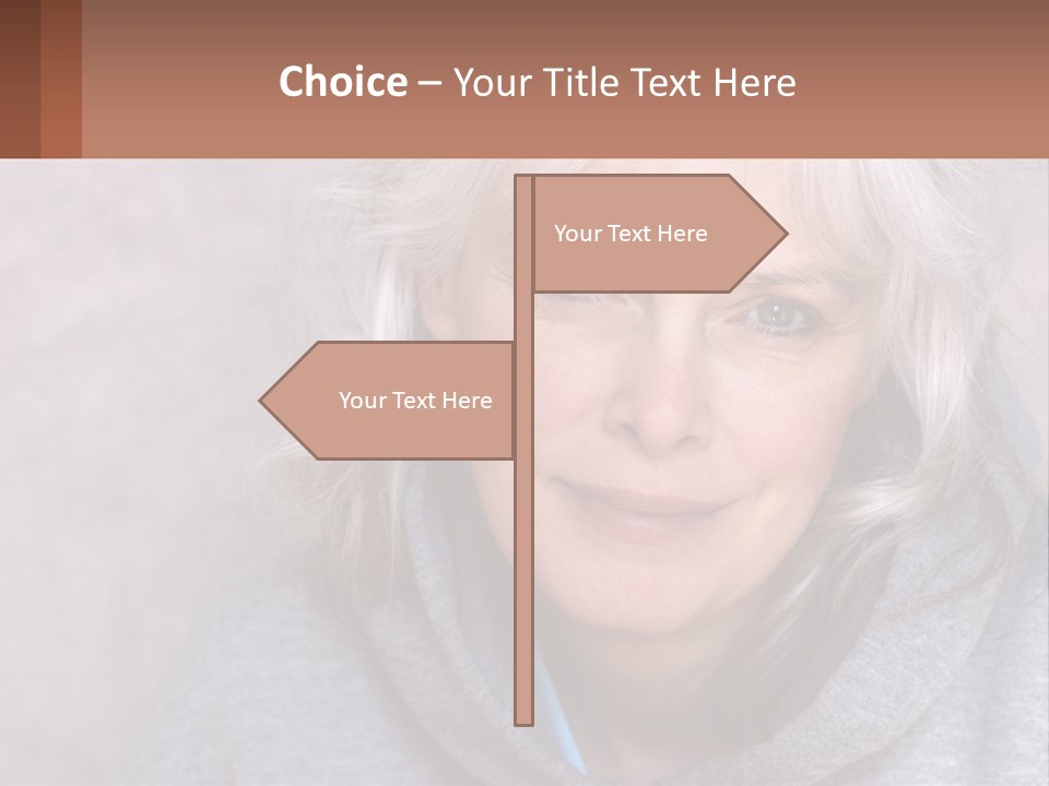 Middle Candid White PowerPoint Template
