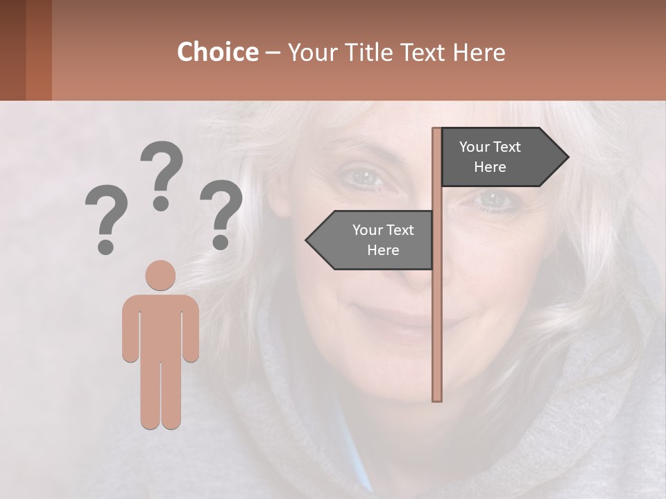 Middle Candid White PowerPoint Template