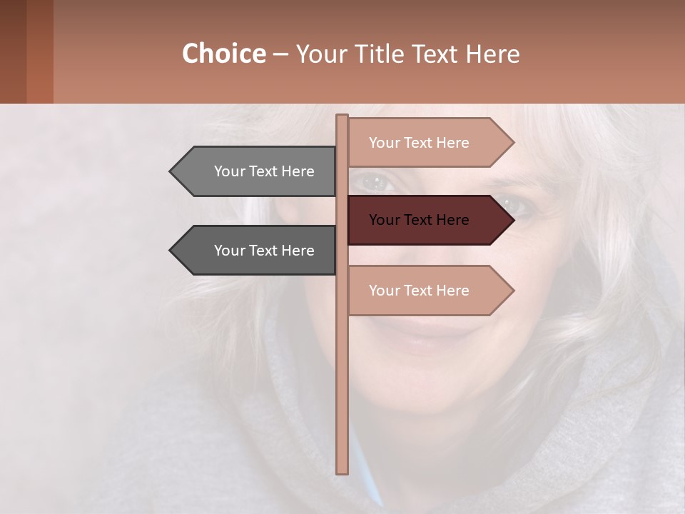 Middle Candid White PowerPoint Template