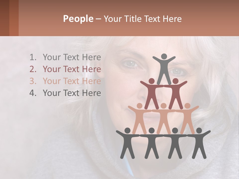 Middle Candid White PowerPoint Template