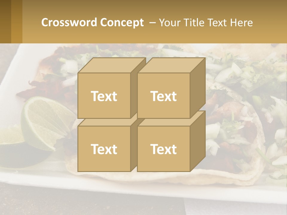 Caribbean Corn Chuleta PowerPoint Template