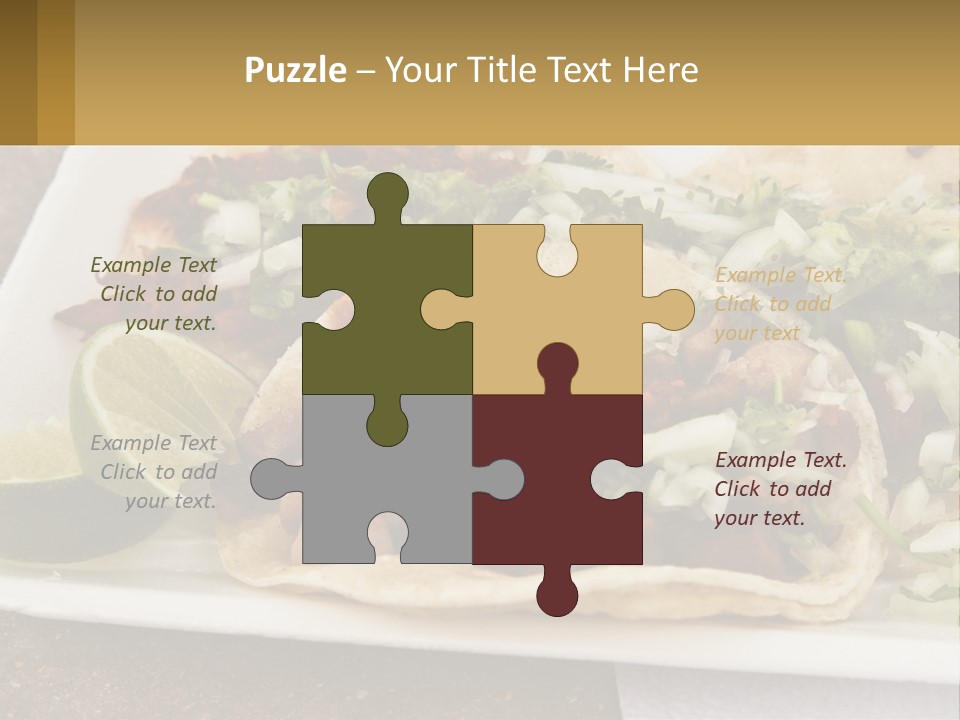 Caribbean Corn Chuleta PowerPoint Template