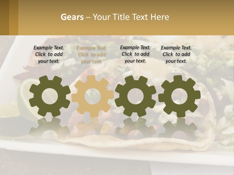 Caribbean Corn Chuleta PowerPoint Template