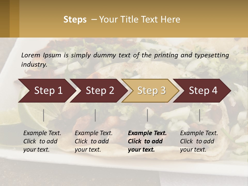 Caribbean Corn Chuleta PowerPoint Template