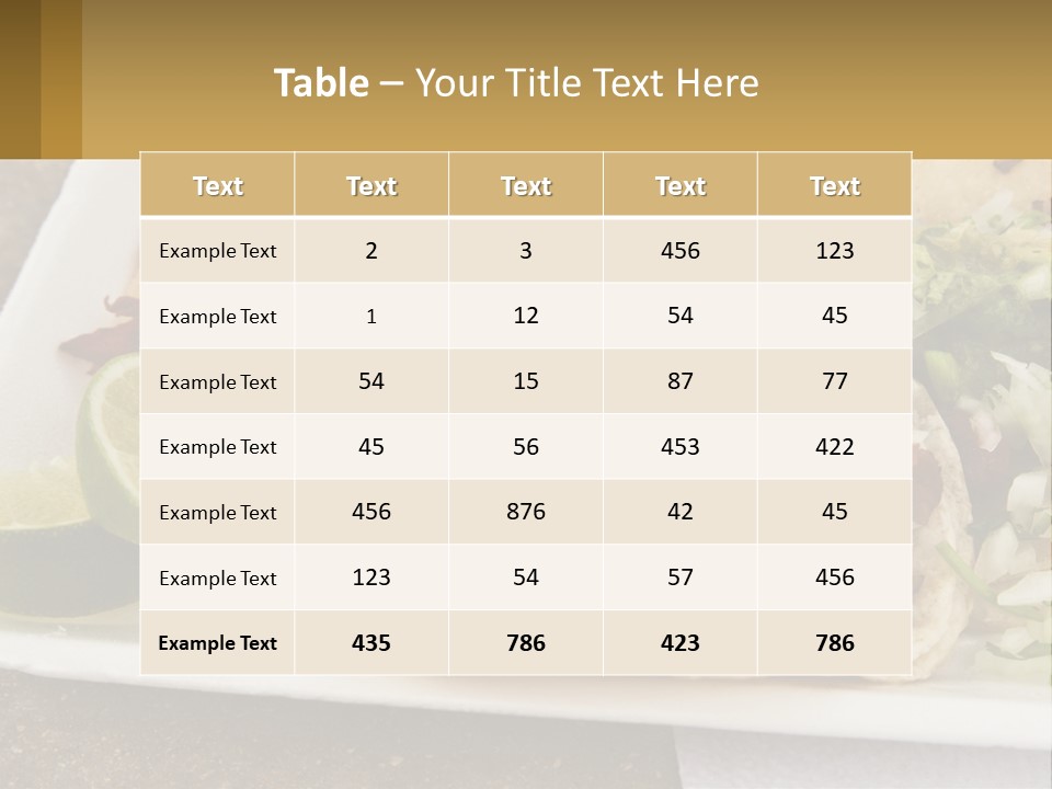 Caribbean Corn Chuleta PowerPoint Template
