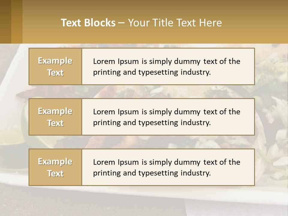 Caribbean Corn Chuleta PowerPoint Template