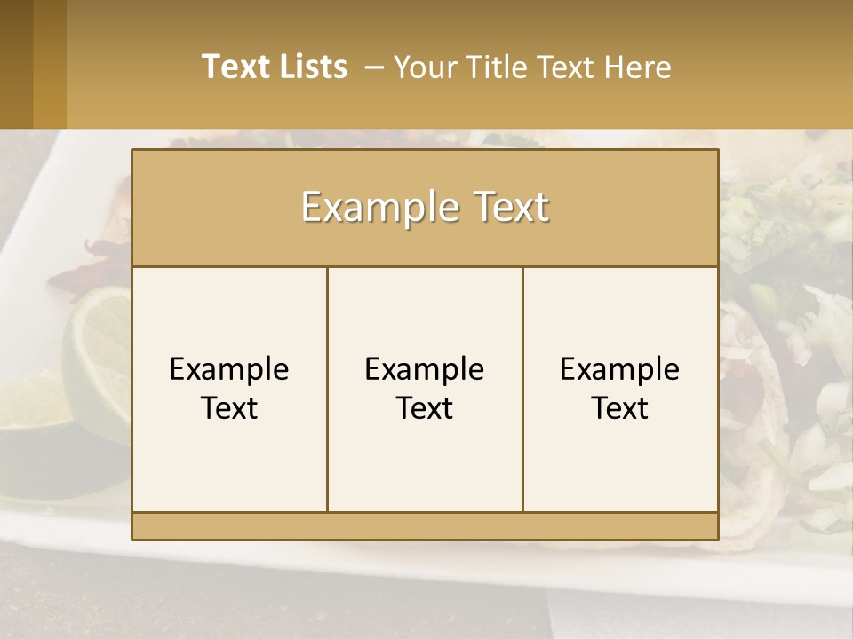 Caribbean Corn Chuleta PowerPoint Template