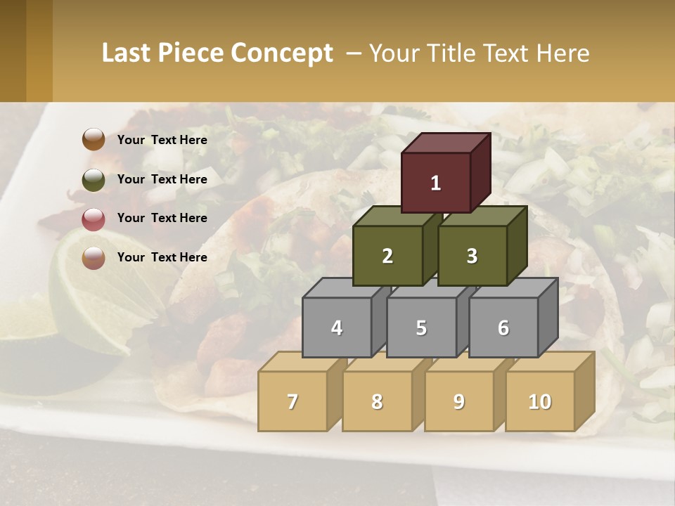 Caribbean Corn Chuleta PowerPoint Template