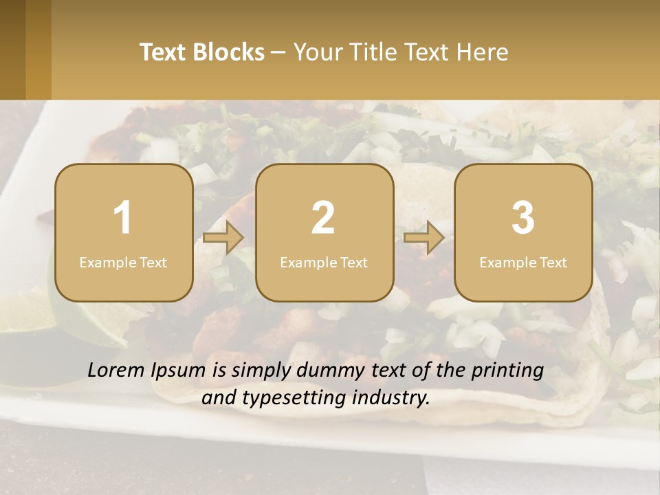 Caribbean Corn Chuleta PowerPoint Template