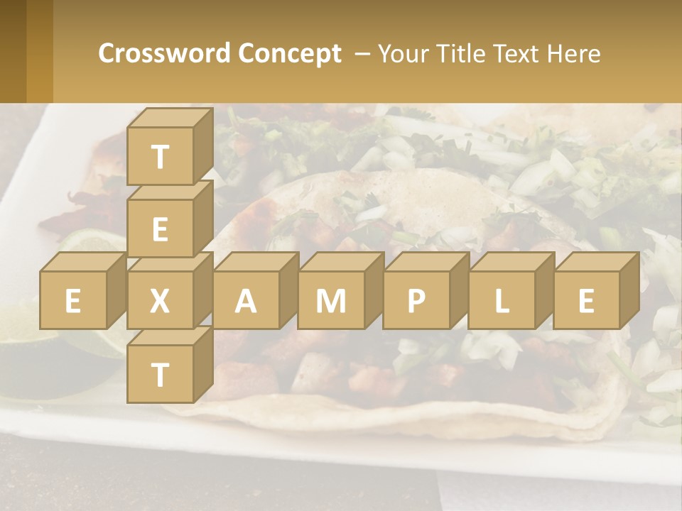 Caribbean Corn Chuleta PowerPoint Template