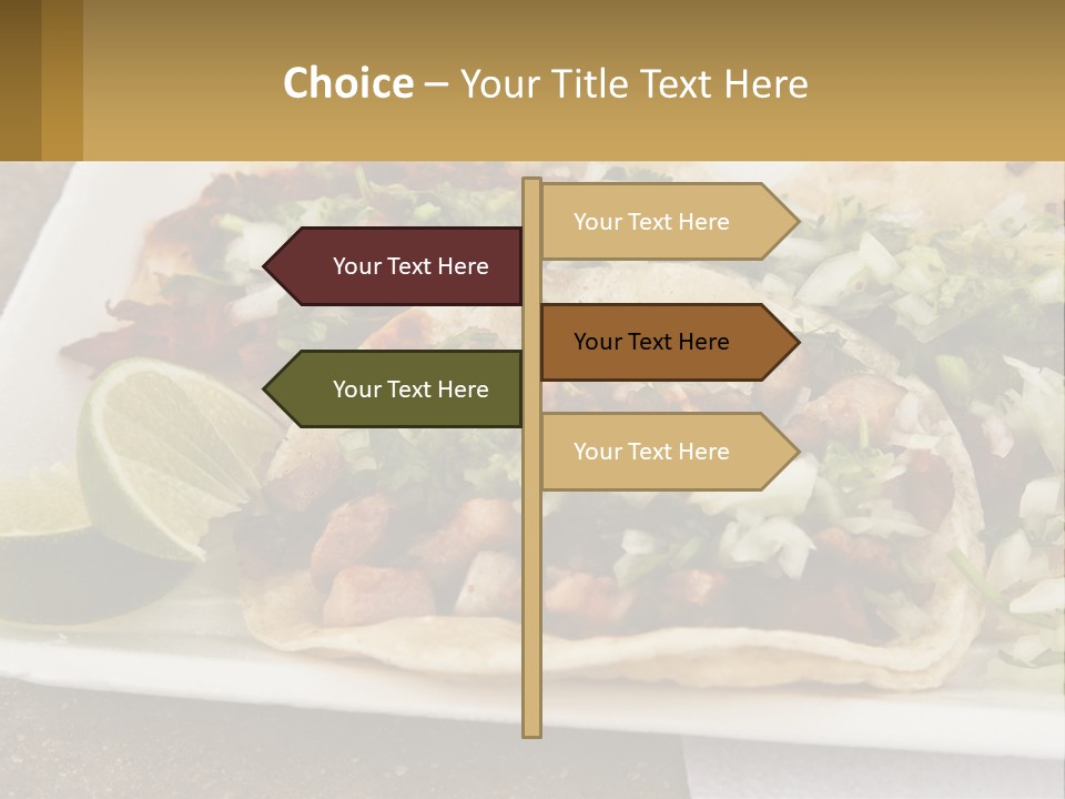 Caribbean Corn Chuleta PowerPoint Template