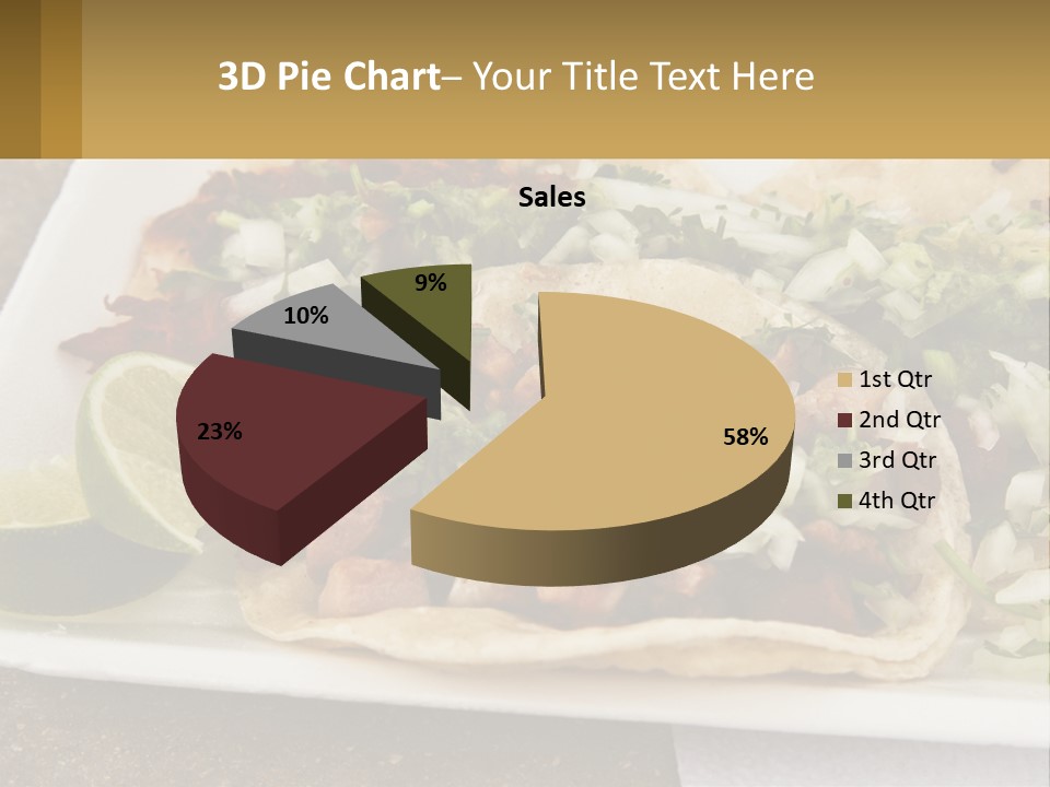 Caribbean Corn Chuleta PowerPoint Template