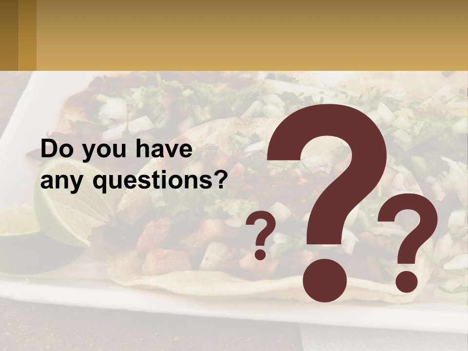 Caribbean Corn Chuleta PowerPoint Template