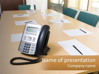 Work Conference Equipment PowerPoint Template