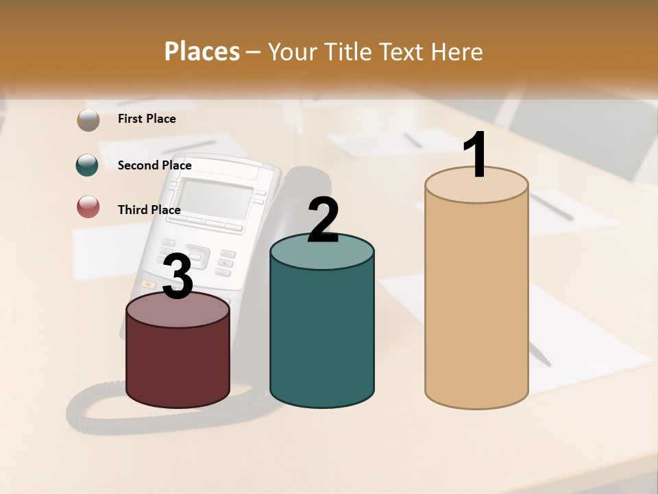 Work Conference Equipment PowerPoint Template