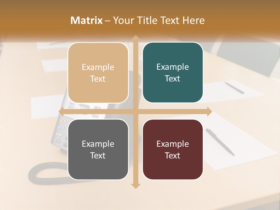 Work Conference Equipment PowerPoint Template