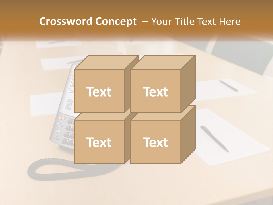 Work Conference Equipment PowerPoint Template