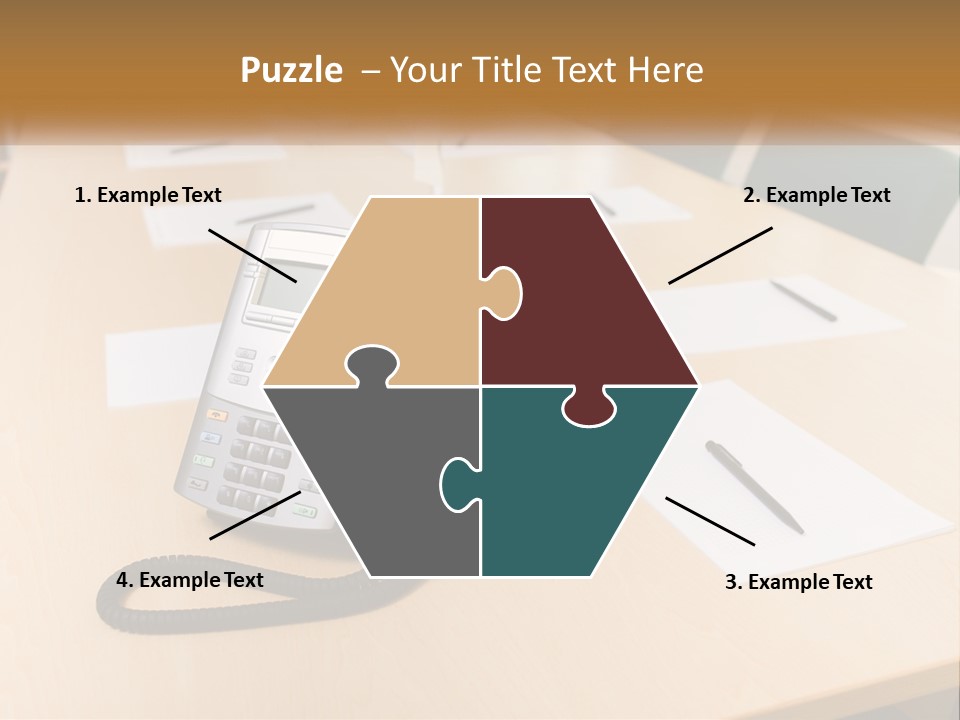 Work Conference Equipment PowerPoint Template