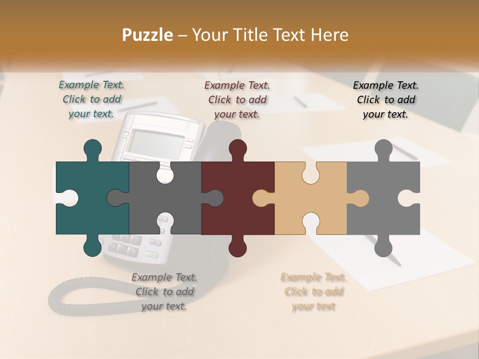 Work Conference Equipment PowerPoint Template
