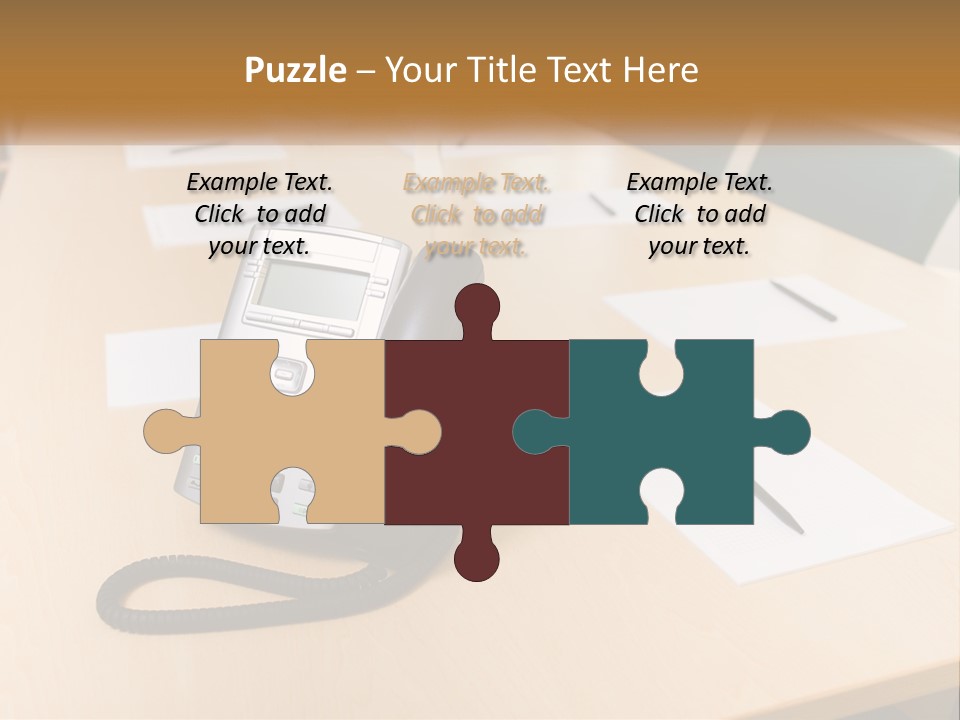 Work Conference Equipment PowerPoint Template