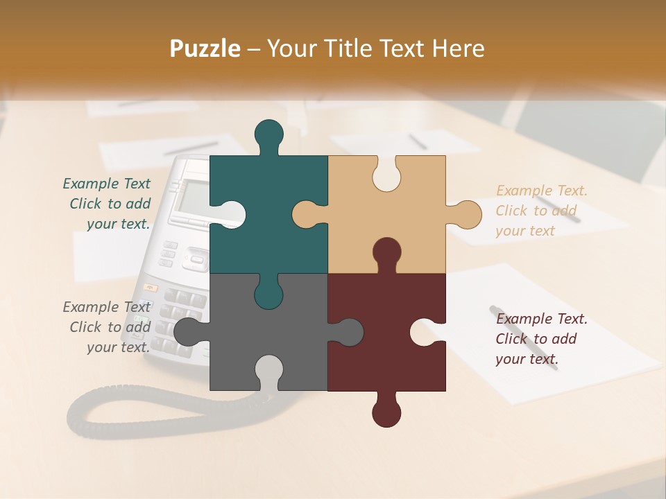 Work Conference Equipment PowerPoint Template