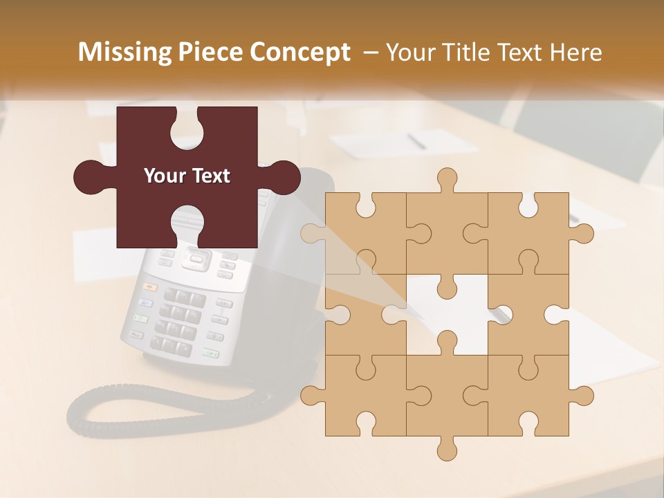 Work Conference Equipment PowerPoint Template